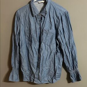 LC Lauren Conrad Denim Blue Shirt